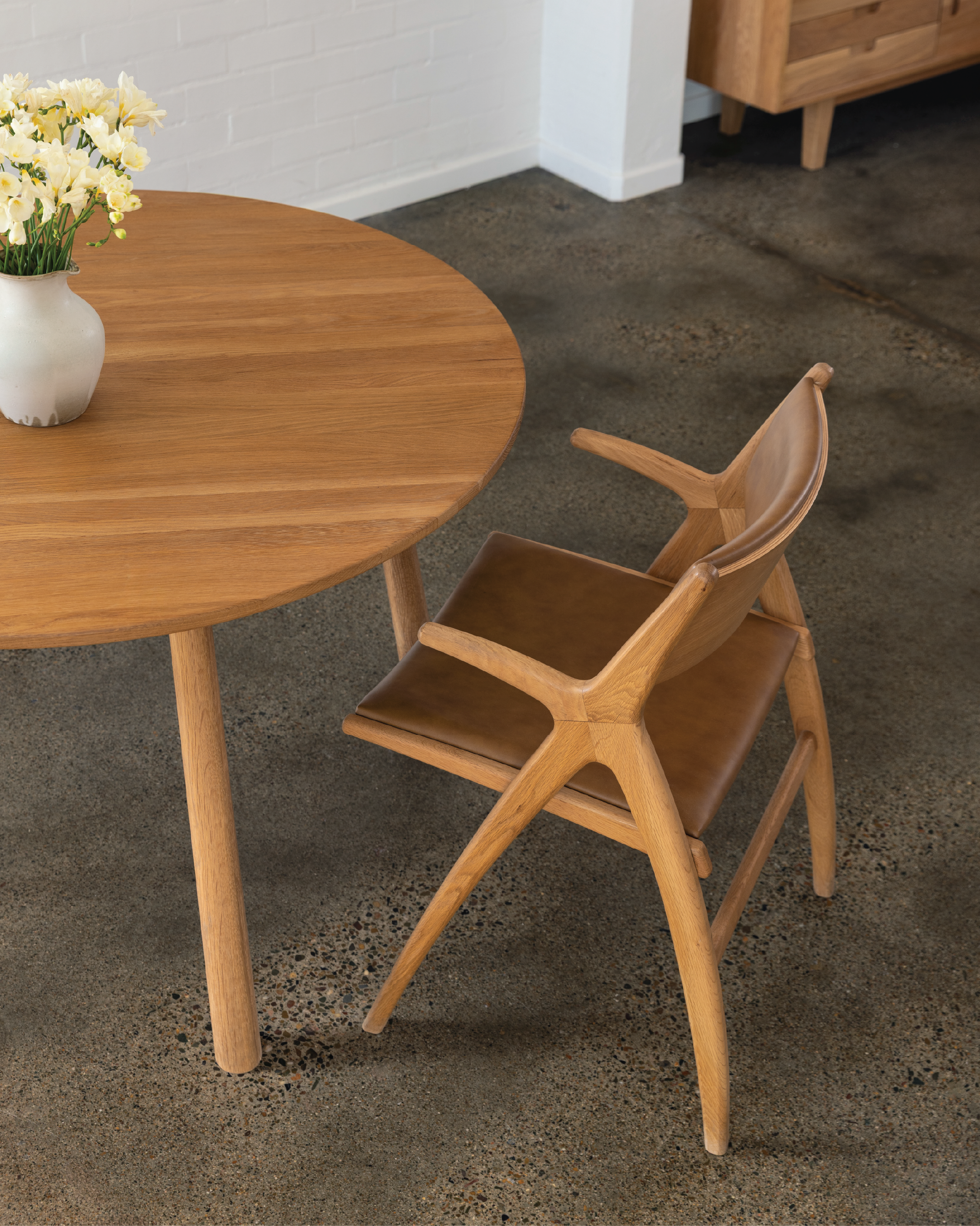 Arna 03 Dining Chair - Camel Leather