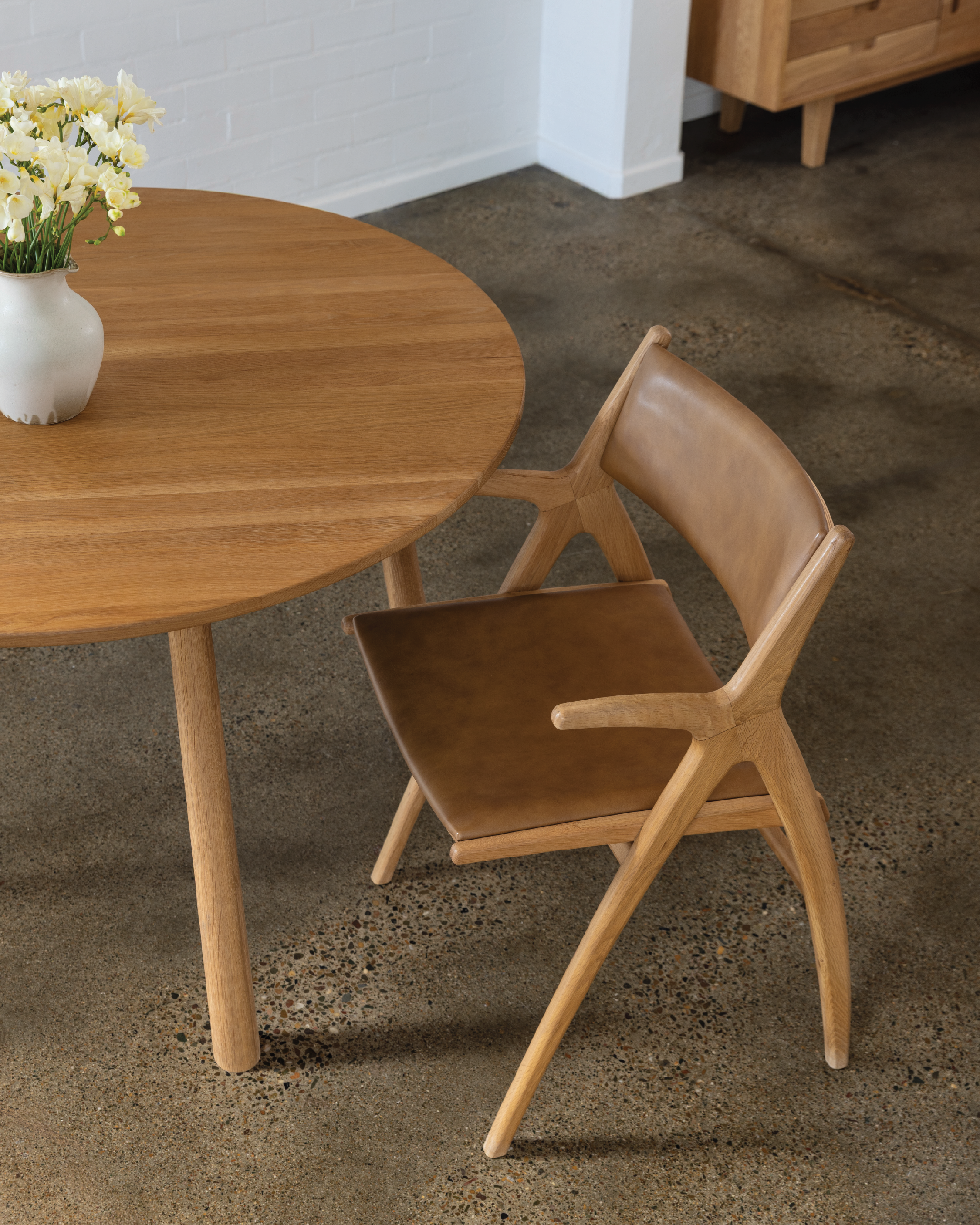 Arna 03 Dining Chair - Camel Leather