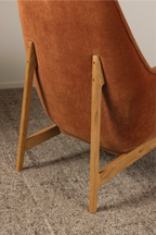 Arna High Back Arm Chair - Rust
