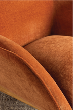 Arna High Back Arm Chair - Rust