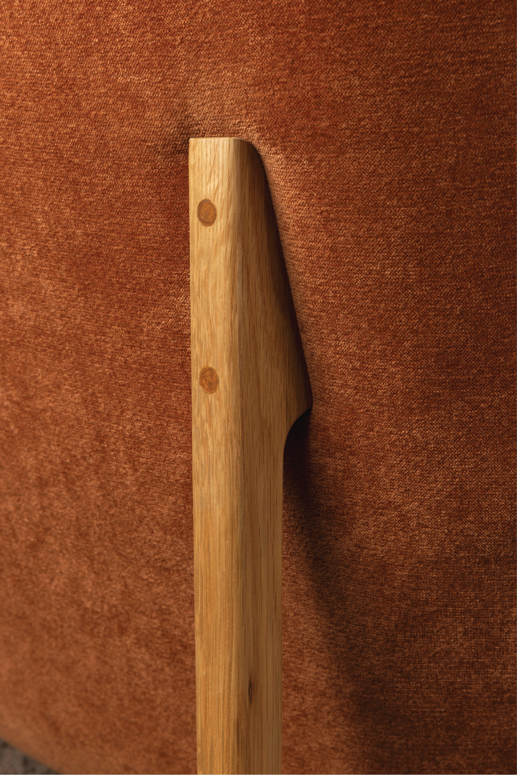 Arna High Back Arm Chair - Rust