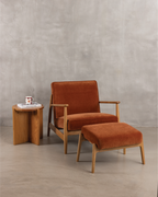 Arna Lounge Chair - Rust