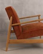 Arna Lounge Chair - Rust