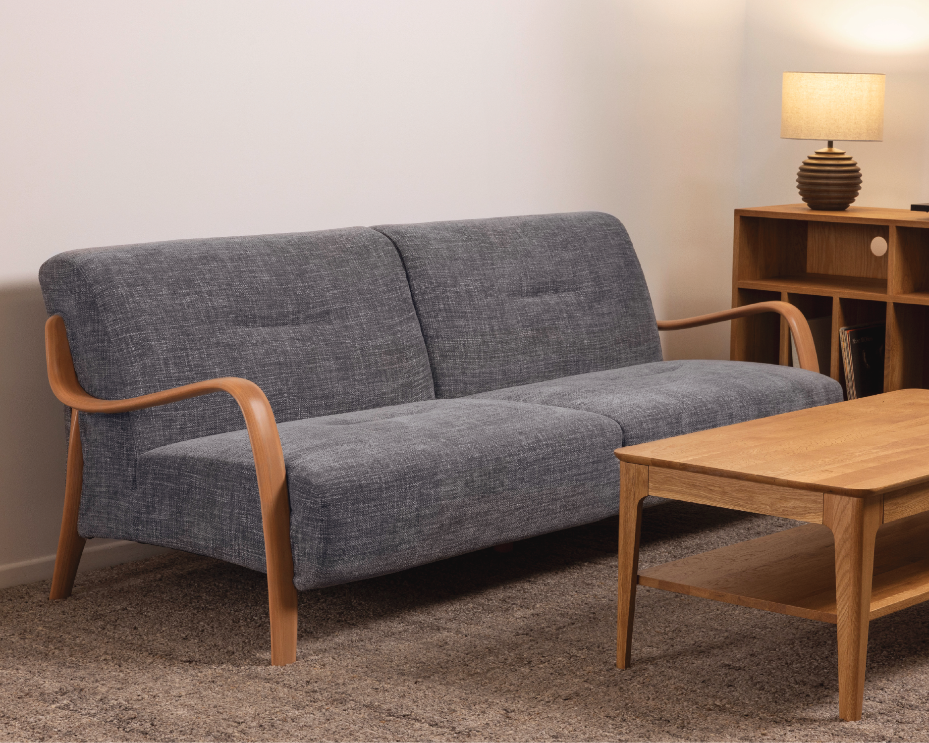 Beech Sofa 3 Seater - Sea Haze