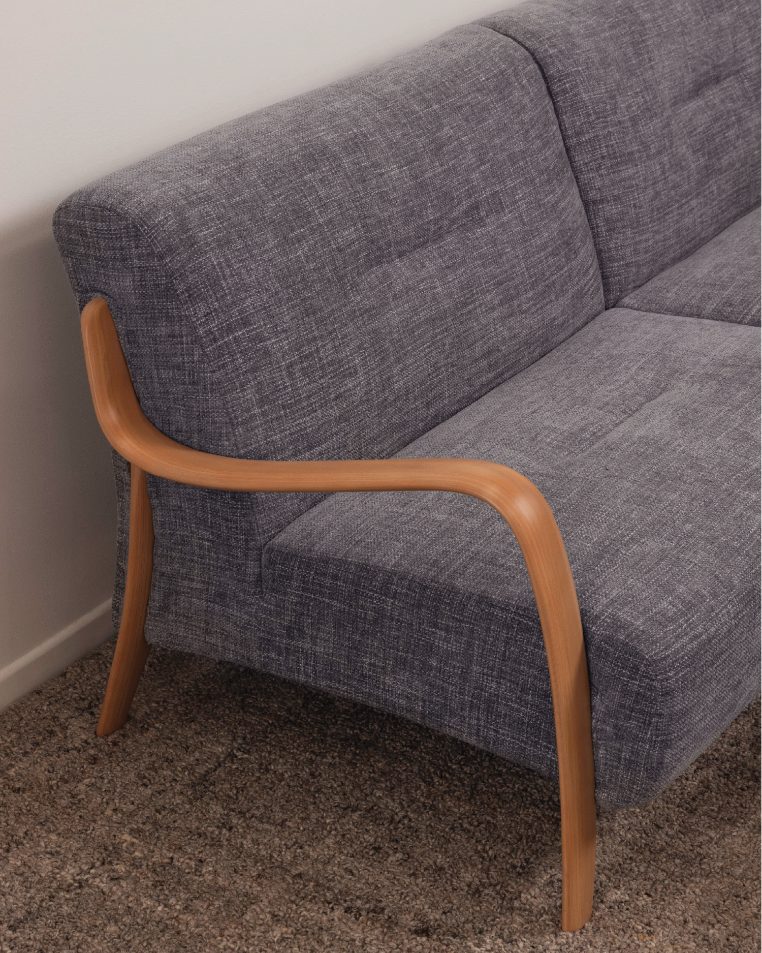 Beech Sofa 3 Seater - Sea Haze