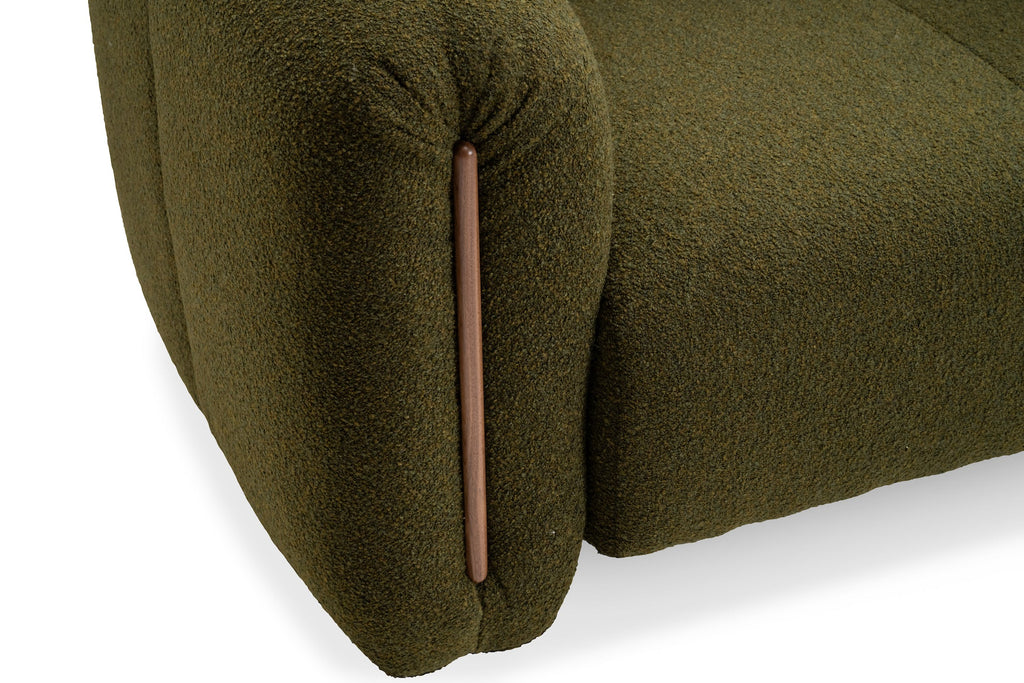 Kurva Sofa 3 Seat - Moss
