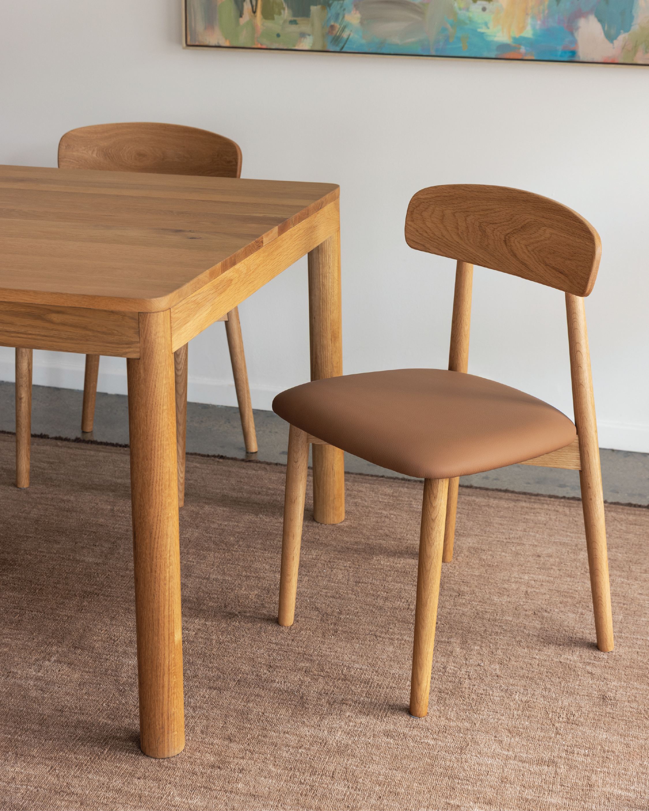 Forest 03 Dining Chair - Cognac Leather