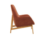 Arna High Back Arm Chair - Rust