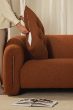 Kurva Sofa 3 Seat - Burnt Orange