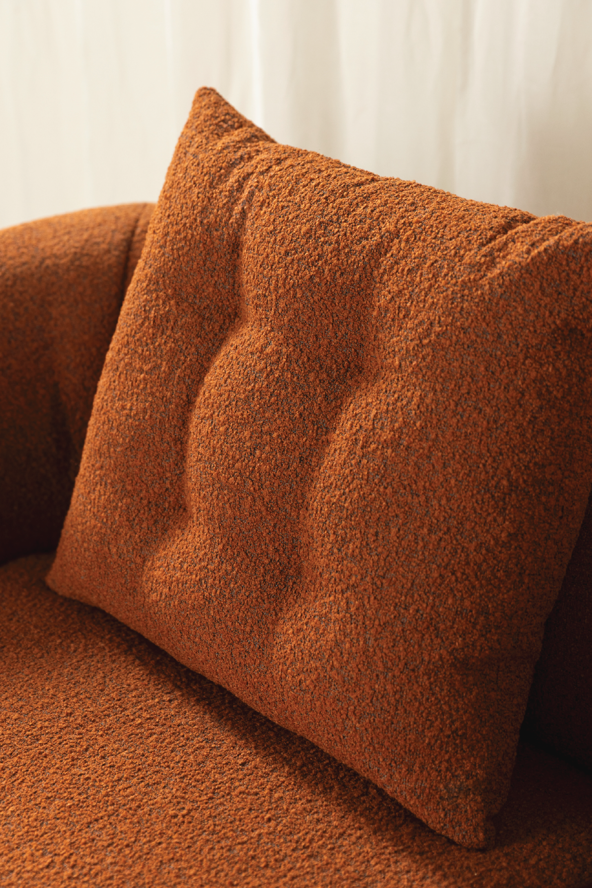Kurva Sofa 3 Seat - Burnt Orange