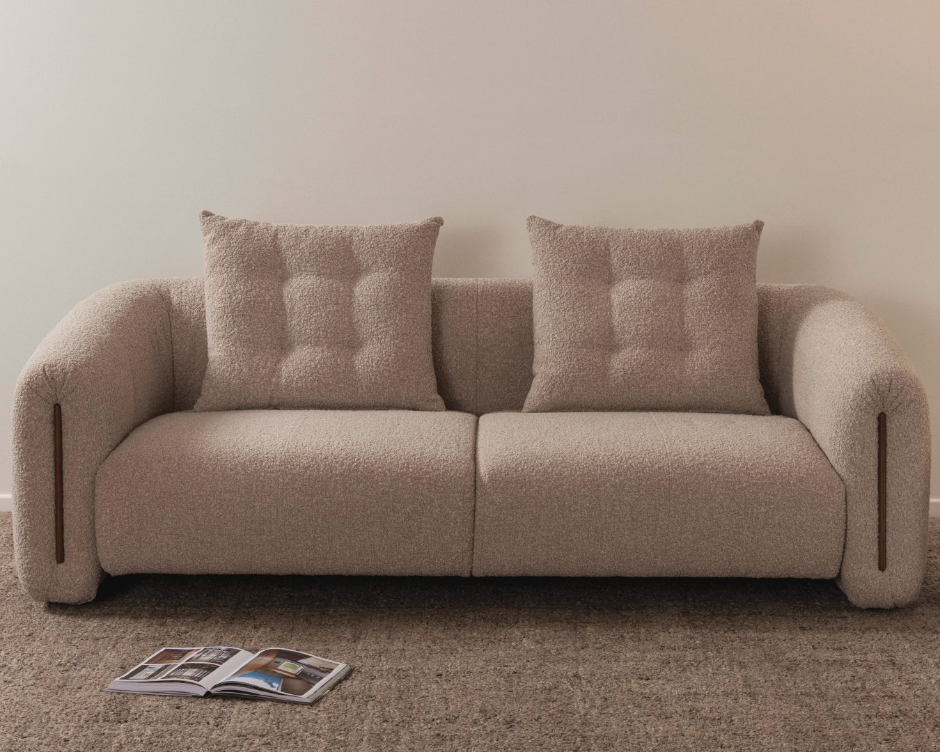 Kurva Sofa 3 Seat - Soft Truffle