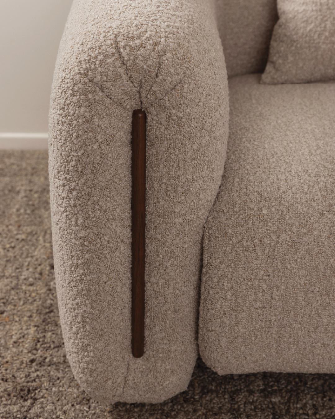 Kurva Sofa 3 Seat - Soft Truffle