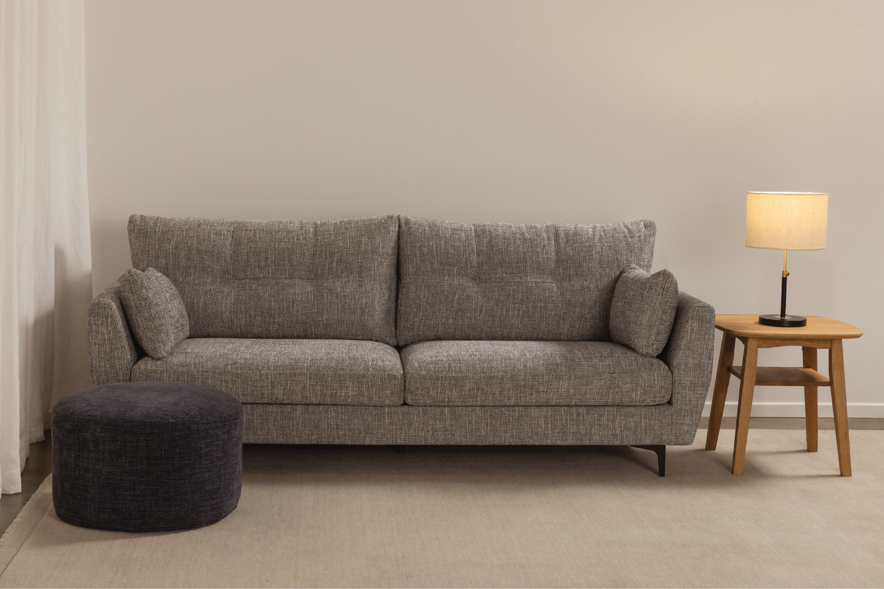 Metsa Ottoman Large - Blue Smoke