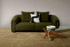 Kurva Sofa 3 Seat - Moss