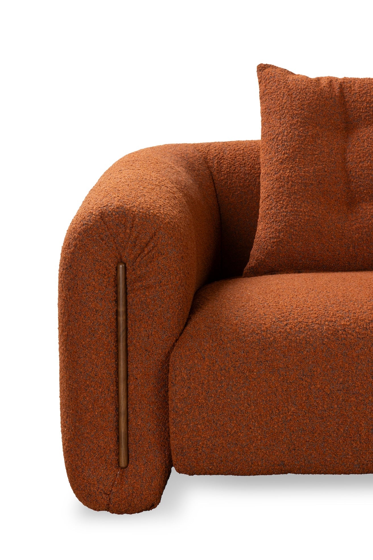 Kurva Sofa 3 Seat - Burnt Orange