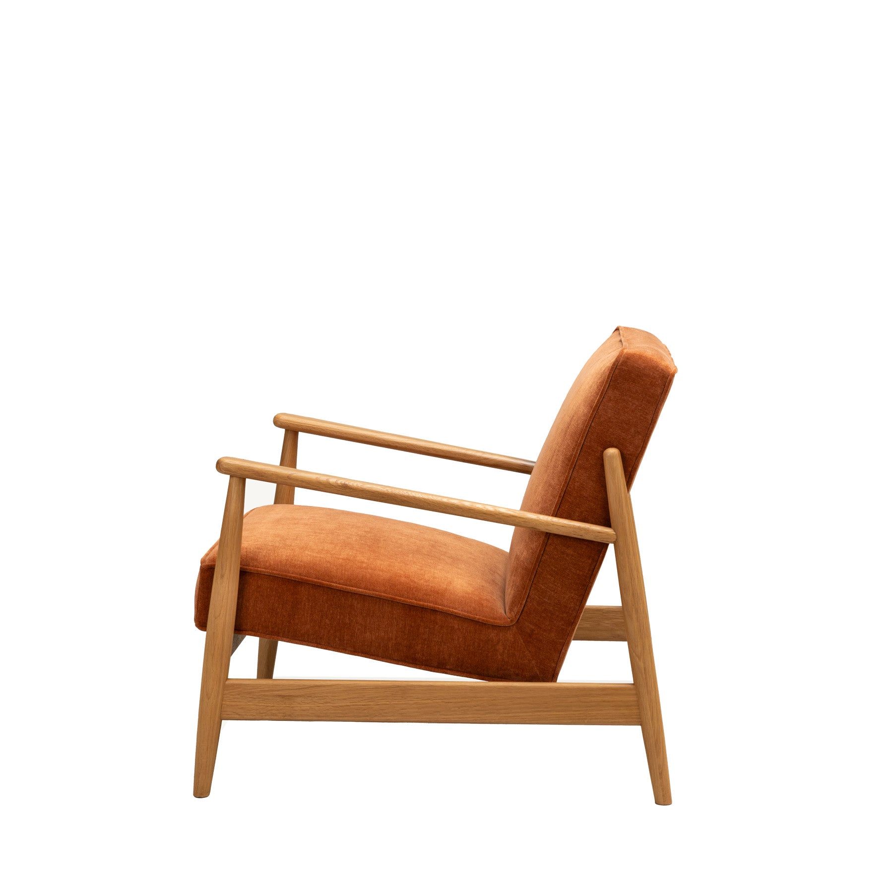 Arna Lounge Chair - Rust