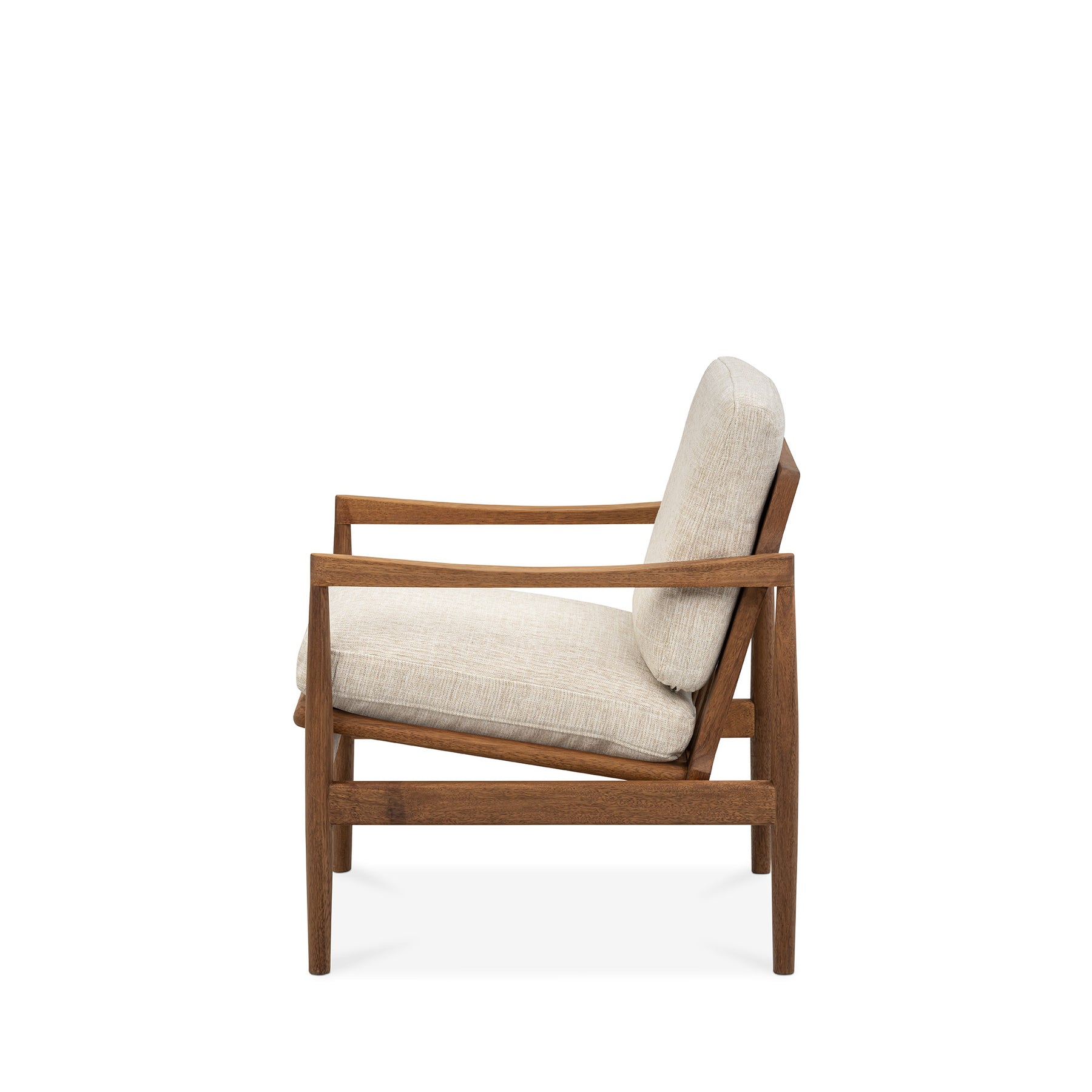 Den Armchair (Walnut Frame/Sandstone)