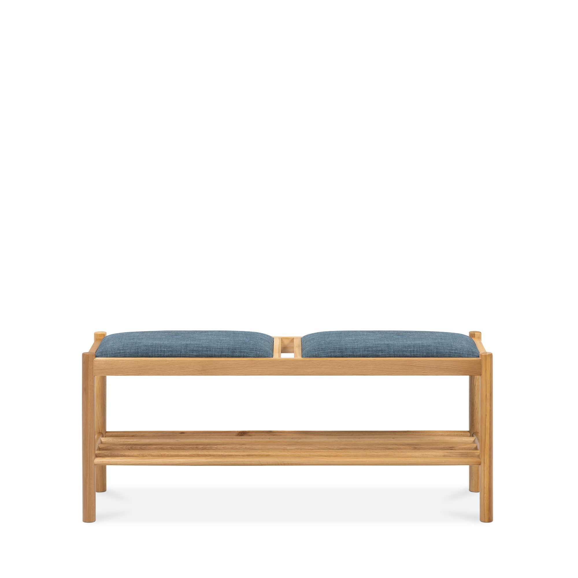Forest Oak Bench - Blue Denim