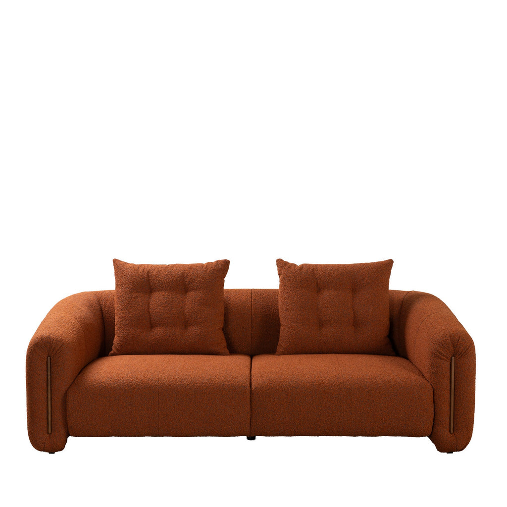 Kurva Sofa 3 Seat - Burnt Orange