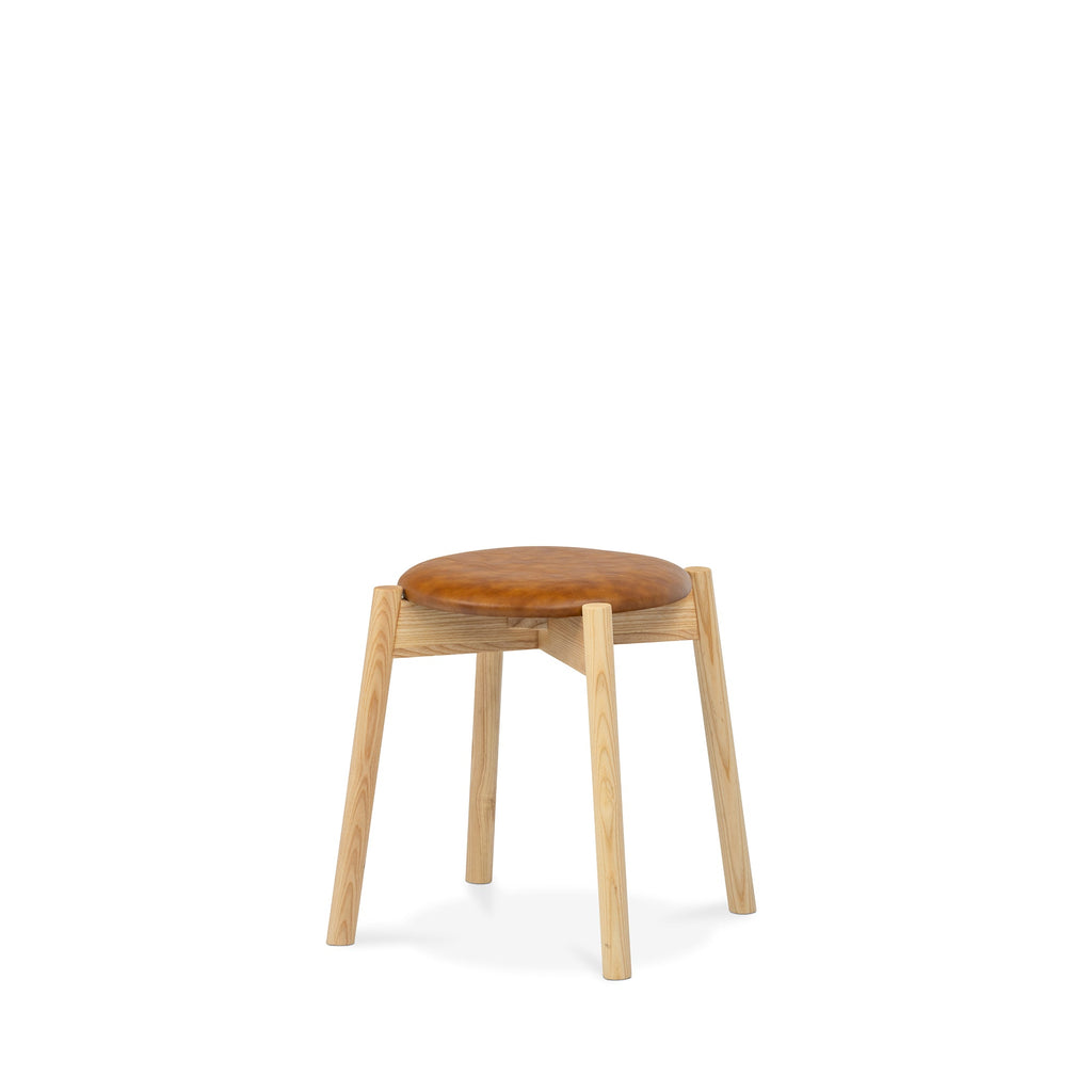 Vara Ash Stool - Tan